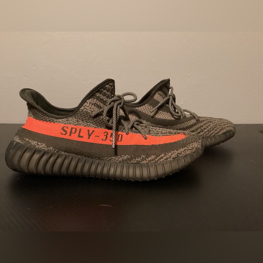 Yeezy Boost 350 V2 in Black and Orange - Carbon Beluga